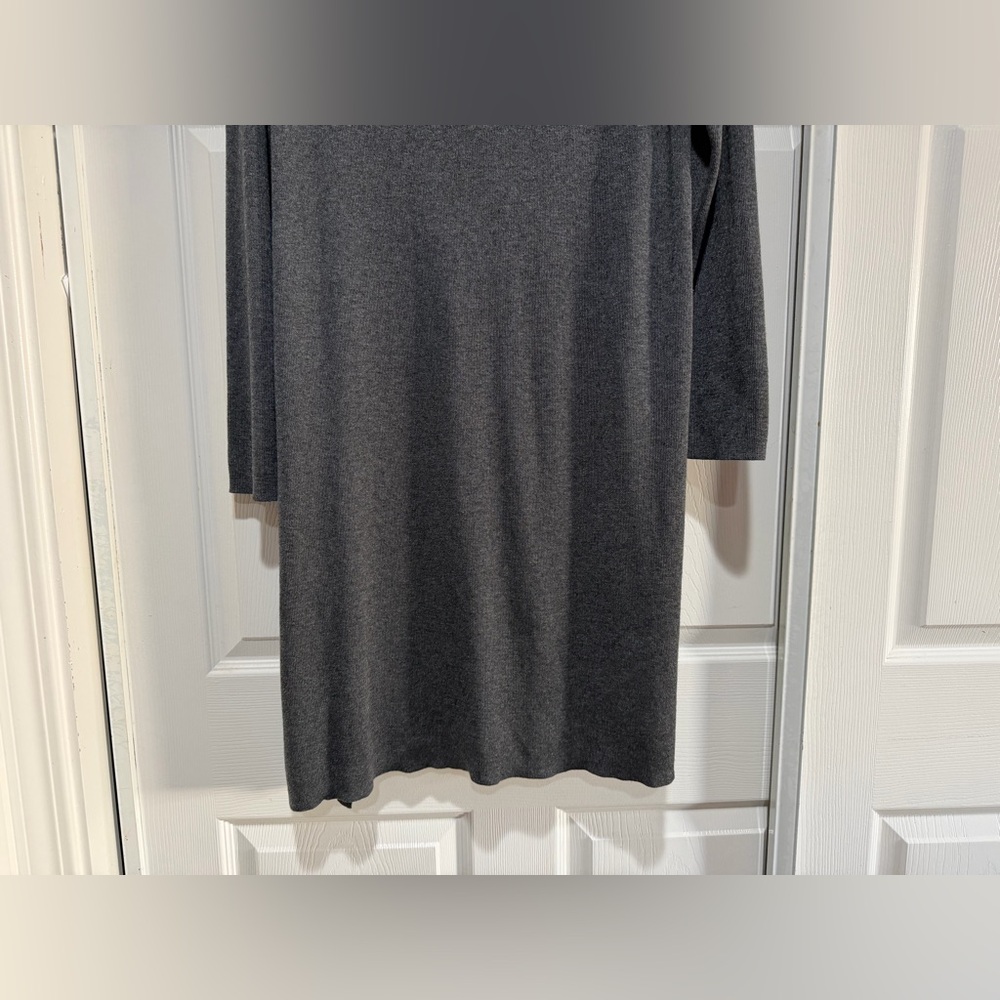 Eileen‎ Fisher Merino Wool Minimalist Sweater Dress Asymmetrical Hem XL - Picture 8 of 11